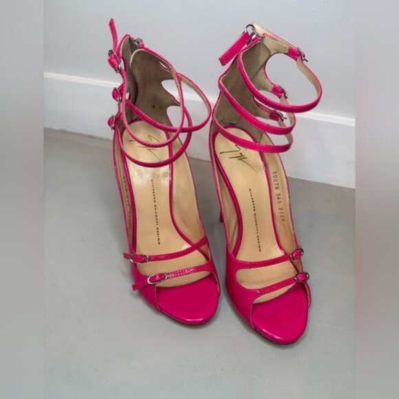 Giuseppe Zanotti Fuchsia Strappy Sandals - Picture 13 of 15